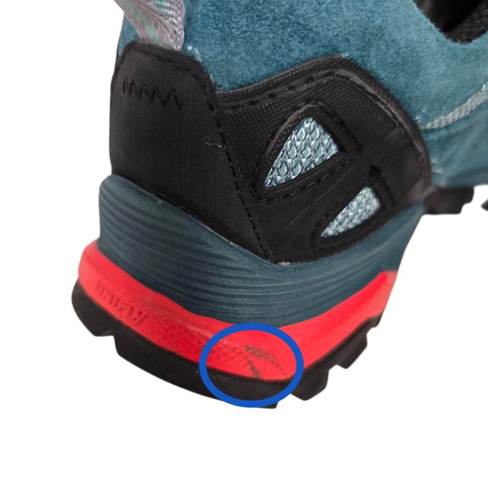 Merrell Women 7 Dragon Fly Capra Waterproof Suede Hiking Shoes Vibram Mega Grip - Picture 10 of 15